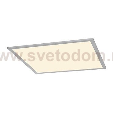 158753 SLV I-VIDUAL LED PANEL 62x62 светильник встраиваемый с LED 35Вт, 3000К, 3250лм, без БП, серебристый