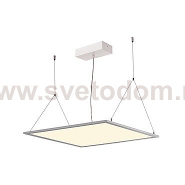 158754 SLV I-VIDUAL LED PANEL 62x62 светильник встраиваемый с LED 35Вт, 4000К, 3650лм, без БП, серебристый