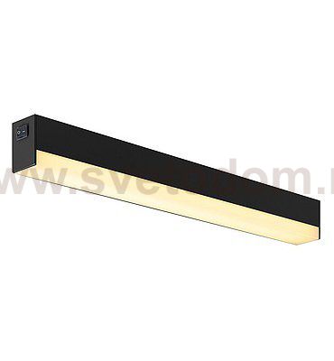 SLV 160180 SIGHT LED, Wand- und Decken- leuchte, mit Schalter, 600mm, schwarz