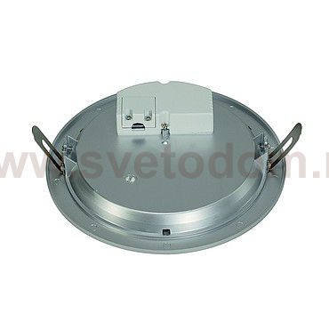SLV 160284 ECO LED ROUND светильник встраиваемый 230В с 70 SMD LED 7.5Вт (8.6Вт), 3000K, 500lm, серебристый