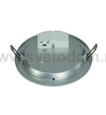 SLV 160284 ECO LED ROUND светильник встраиваемый 230В с 70 SMD LED 7.5Вт (8.6Вт), 3000K, 500lm, серебристый
