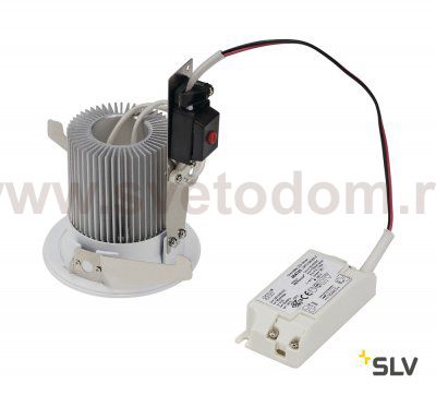 SLV 161291 CONTONE Downlight, rund, weiss, 13W LED, warmweiss, IP44