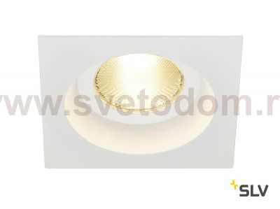 SLV 161301 CONTONE Downlight, eckig, weiss, 13W LED, warmweiss, IP44
