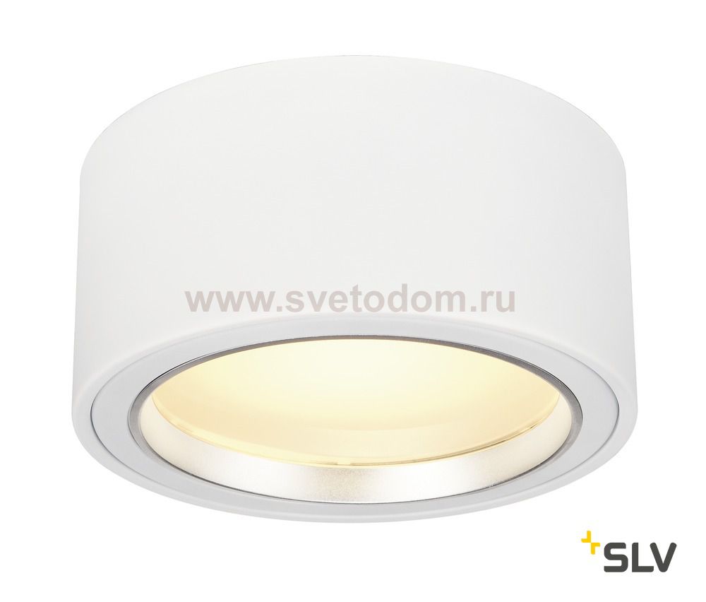 SLV 161461 LED AUFBAUSTRAHLER 1800lm, rund, weiss, 48 LED, 3000K