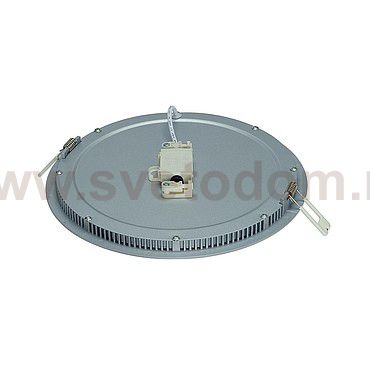 SLV 162514 ECO LED PANEL ROUND светильник встраиваемый c 132 SMD LED, 14Вт, 3000K, 1000lm, 120°, 350mA, серебр.