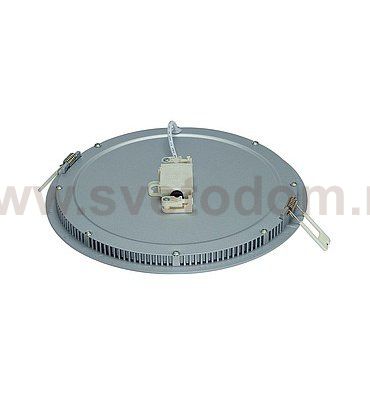 SLV 162514 ECO LED PANEL ROUND светильник встраиваемый c 132 SMD LED, 14Вт, 3000K, 1000lm, 120°, 350mA, серебр.