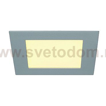 SLV 162524 ECO LED PANEL SQUARE светильник встраиваемый 350mA c 11 SMD LED, 12Вт, 3000K, 535lm, серебристый