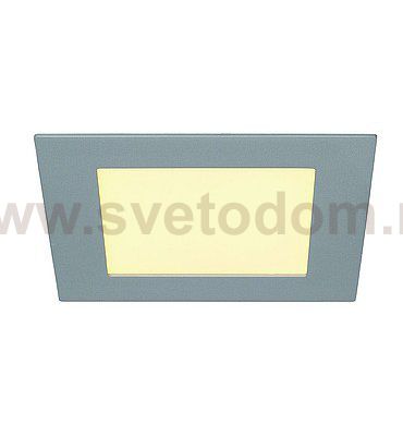 SLV 162524 ECO LED PANEL SQUARE светильник встраиваемый 350mA c 11 SMD LED, 12Вт, 3000K, 535lm, серебристый