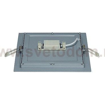 SLV 162524 ECO LED PANEL SQUARE светильник встраиваемый 350mA c 11 SMD LED, 12Вт, 3000K, 535lm, серебристый