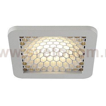 SLV 162604 SKALUX COMP Deckeneinbau- leuchte, eckig, silbergrau, 3000K