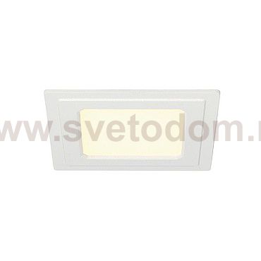 SLV 162763 SENSER Einbauleuchte, eckig, weiss, 6W, 3000K