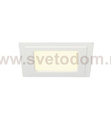 SLV 162763 SENSER Einbauleuchte, eckig, weiss, 6W, 3000K
