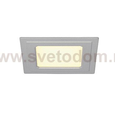 SLV 162793 SENSER Einbauleuchte, eckig, silbergrau, 6W, 3000K