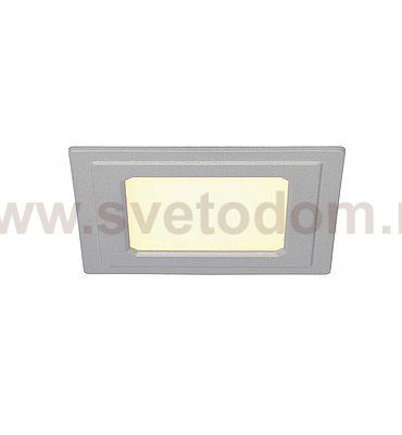 SLV 162793 SENSER Einbauleuchte, eckig, silbergrau, 6W, 3000K