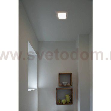 SLV 162793 SENSER Einbauleuchte, eckig, silbergrau, 6W, 3000K