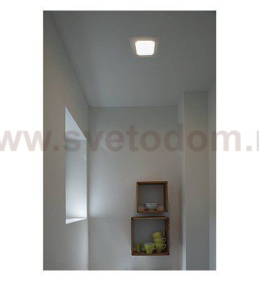 SLV 162793 SENSER Einbauleuchte, eckig, silbergrau, 6W, 3000K