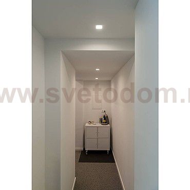 SLV 162813 SENSER Einbauleuchte, eckig, silbergrau, 14W, 3000K