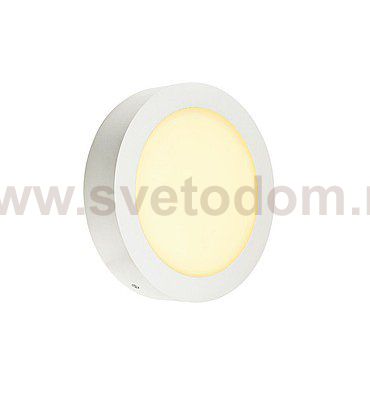 SLV 162923 SENSER Wand- und Decken- leuchte, rund, weiss, 14W, 3000K