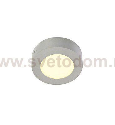 SLV 162933 SENSER Wand- und Decken- leuchte, rund, silbergrau, 6W, 3000K