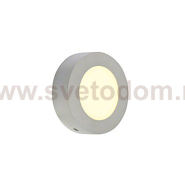 SLV 162933 SENSER Wand- und Decken- leuchte, rund, silbergrau, 6W, 3000K