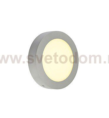 SLV 162943 SENSER Wand- und Decken- leuchte, rund, silbergrau, 10W, 3000K