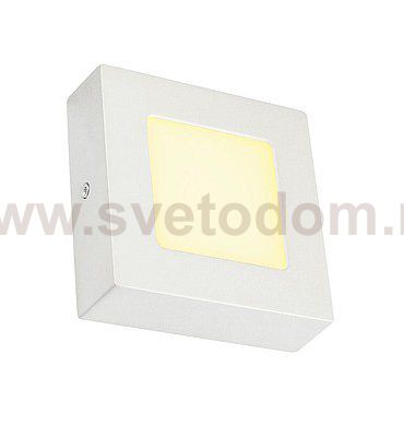 SLV 162963 SENSER Wand- und Decken- leuchte, eckig, weiss, 6W, 3000K