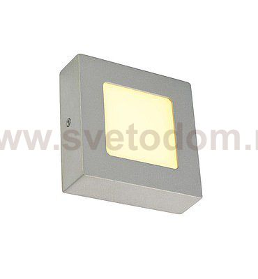 SLV 162993 SENSER Wand- und Decken- leuchte, eckig, silbergrau, 6W, 3000K