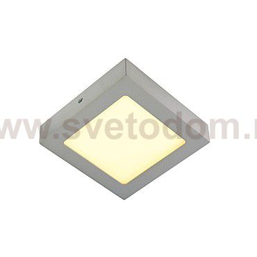 SLV 163003 SENSER Wand- und Decken- leuchte, eckig, silbergrau, 10W, 3000K