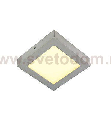 SLV 163003 SENSER Wand- und Decken- leuchte, eckig, silbergrau, 10W, 3000K