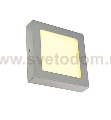 SLV 163003 SENSER Wand- und Decken- leuchte, eckig, silbergrau, 10W, 3000K