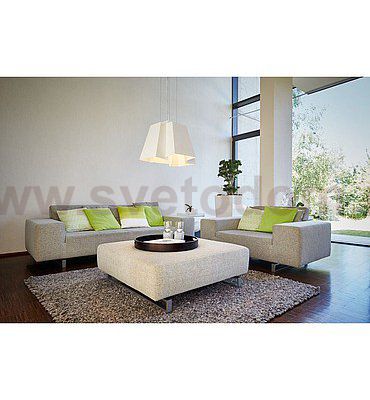 SLV 165461 SOBERBIA Pendelleuchte, eckig, weiss, 144 SMD LED, 2700K