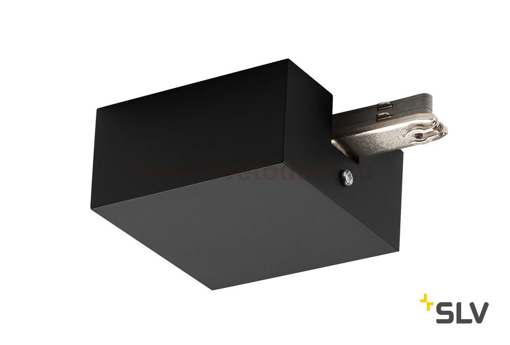 172060 SLV D-TRACK, разъем подвода питания с корпусом, 230В, 10А макс., черный