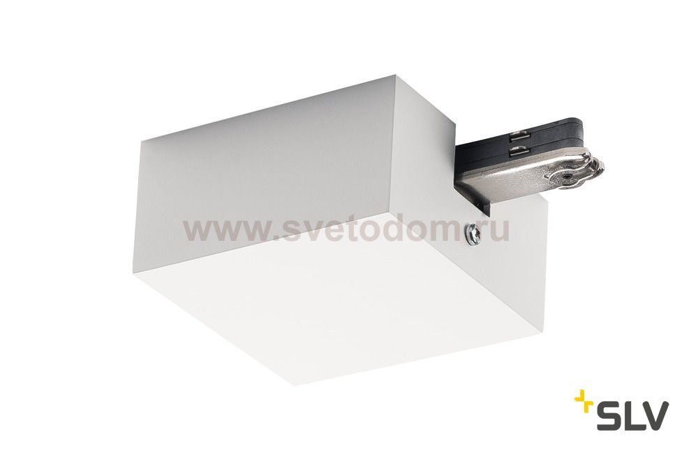 172061 SLV D-TRACK, разъем подвода питания с корпусом, 230В, 10А макс., белый