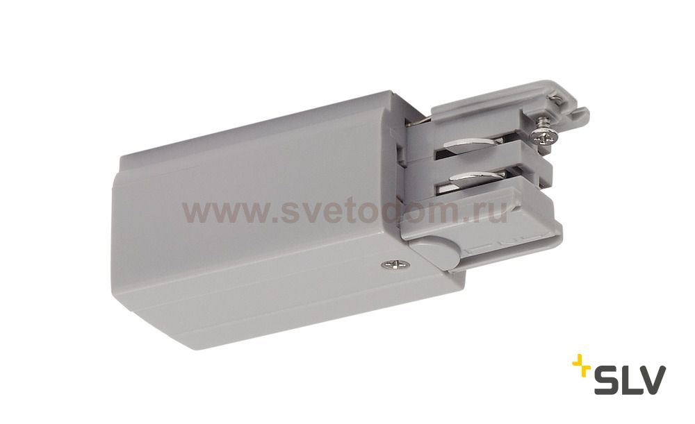 SLV 175044 Einspeiser f?r 3P.-schiene L-Version, silbergrau