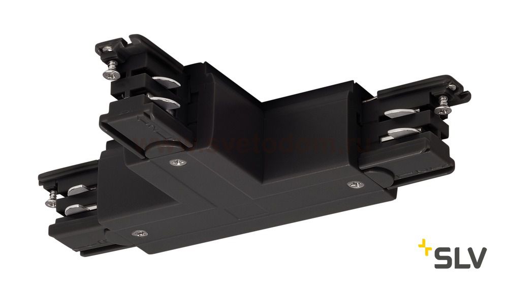 SLV 175140 T-Verbinder f?r 3P.-schiene, Erde, R-Version, schwarz