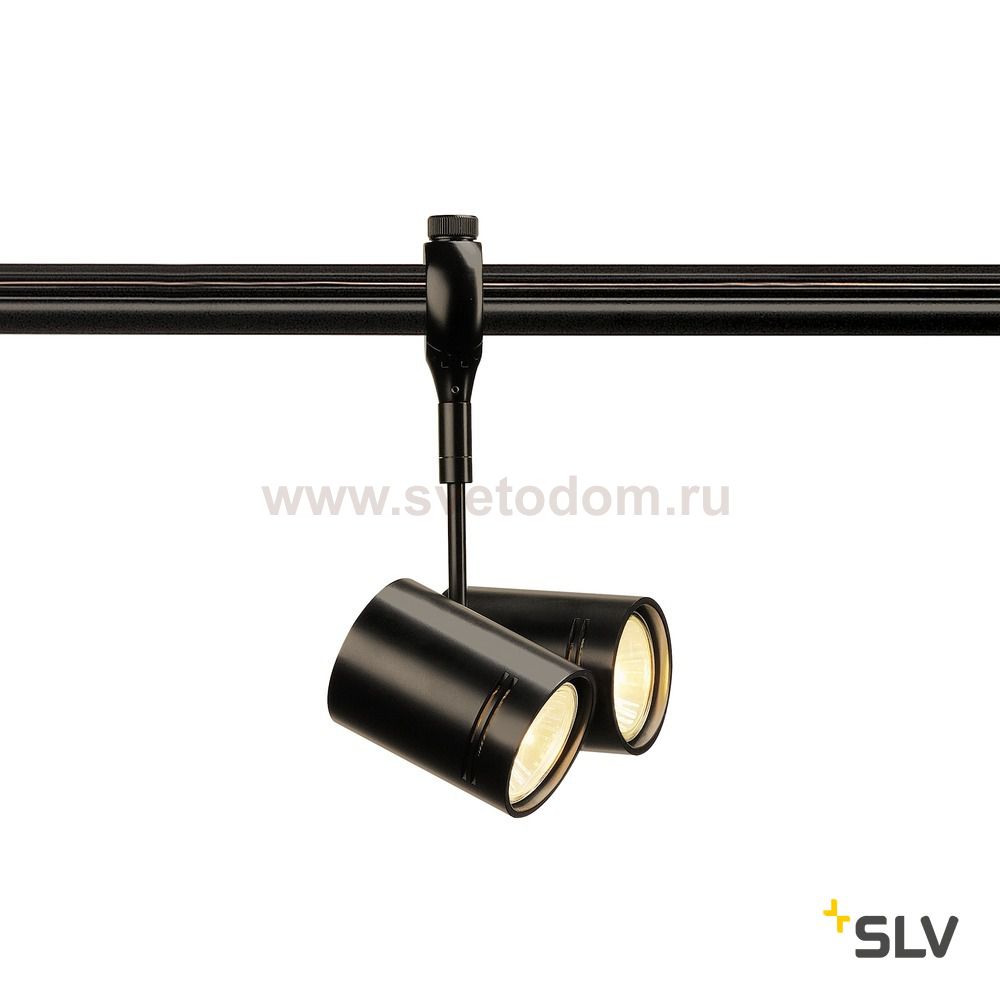 SLV 184440 BIMA 2 Lampenkopf f?r EASYTEC II, schwarz, 2xGU10, max. 2x50W