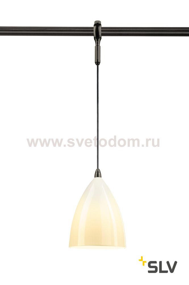 SLV 184530 TONGA 4 Pendelleuchte f?r EASYTEC II,schwarz, Keramik weiss, E14 max. 60W