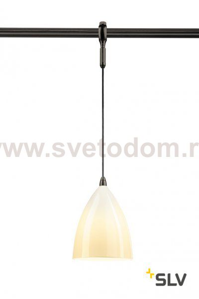 SLV 184530 TONGA 4 Pendelleuchte f?r EASYTEC II,schwarz, Keramik weiss, E14 max. 60W