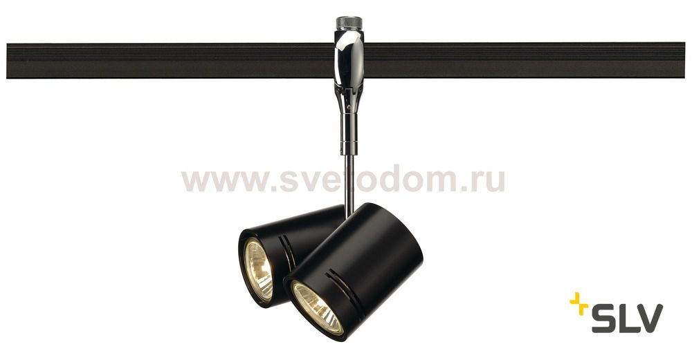 SLV 185440 BIMA 2 Lampenkopf f?r EASYTEC II, chrom, 2xGU10, max. 2x50W