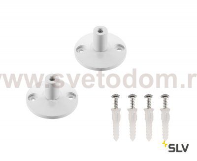 186301 SLV TENSEO, крепление тросика без натяжителя, 3см, 2 шт., белый
