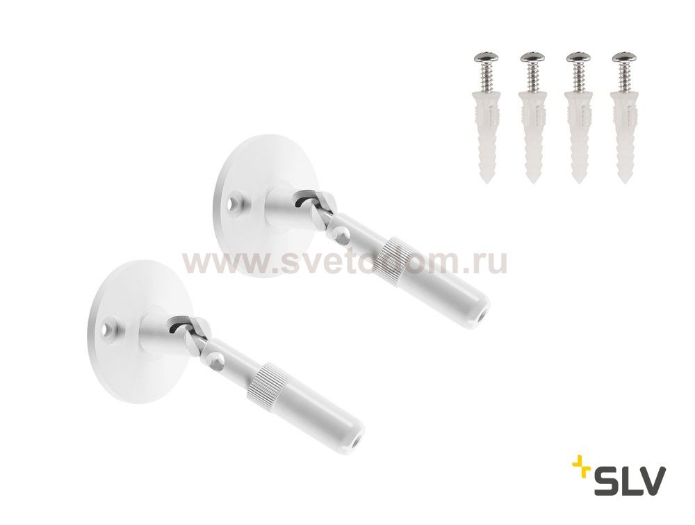 186311 SLV TENSEO, крепление тросика с натяжителем, 10см, 2 шт., белый