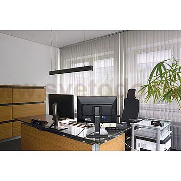 SLV 210020 GLENOS Pendelleuchte, mattschwarz, 1m, 52W, 4000K