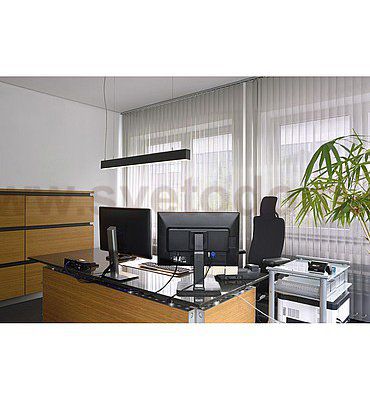 SLV 210020 GLENOS Pendelleuchte, mattschwarz, 1m, 52W, 4000K