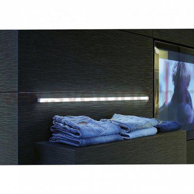 SLV 213434 GLENOS Profi-Profil 2020-100, alu eloxiert, 1m, mit weisser Abdeckung