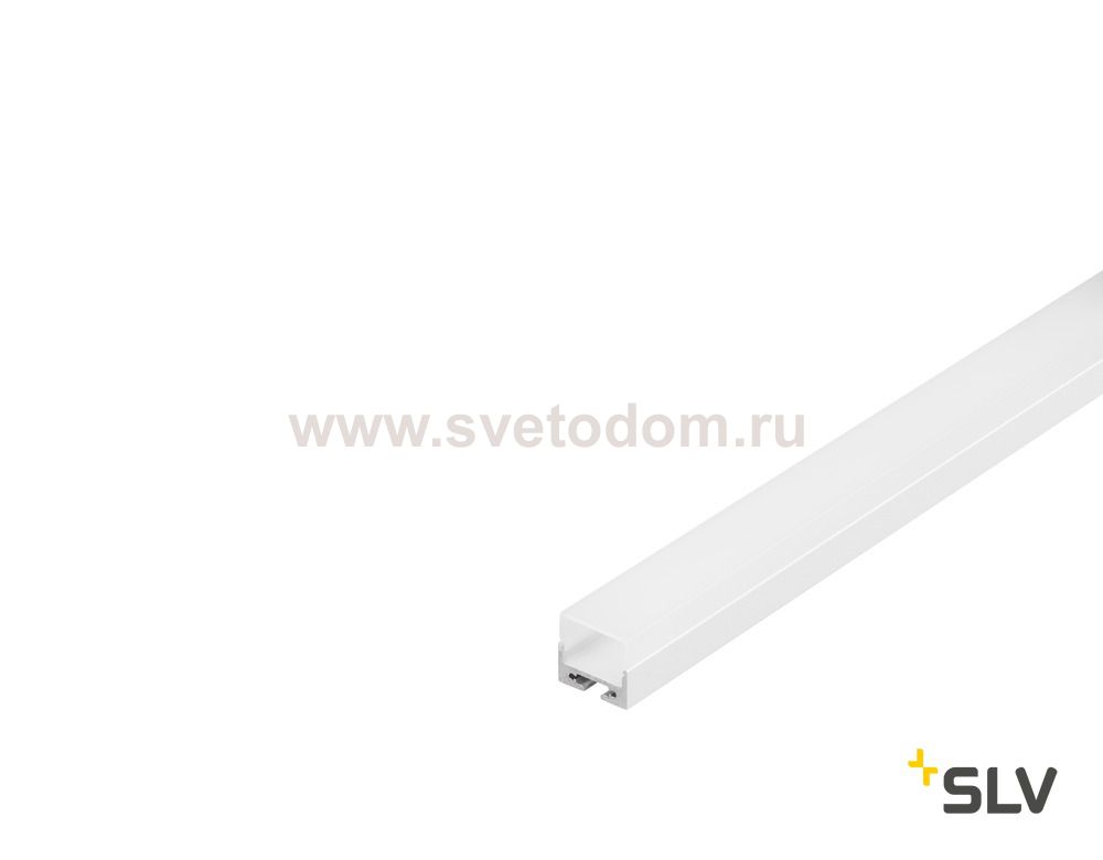 SLV 213441 GLENOS Profi-Profil 2020-200, weisser, 2m, mit weisser Abdeckung