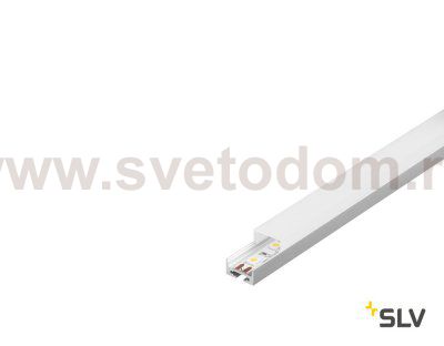 SLV 213444 GLENOS Profi-Profil 2020-200, alu eloxiert, 2m, mit weisser Abdeckung