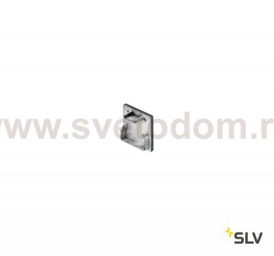 SLV 213450 GLENOS Endkappe f?r Profi- Profil 2020, schwarz, 2 St?ck