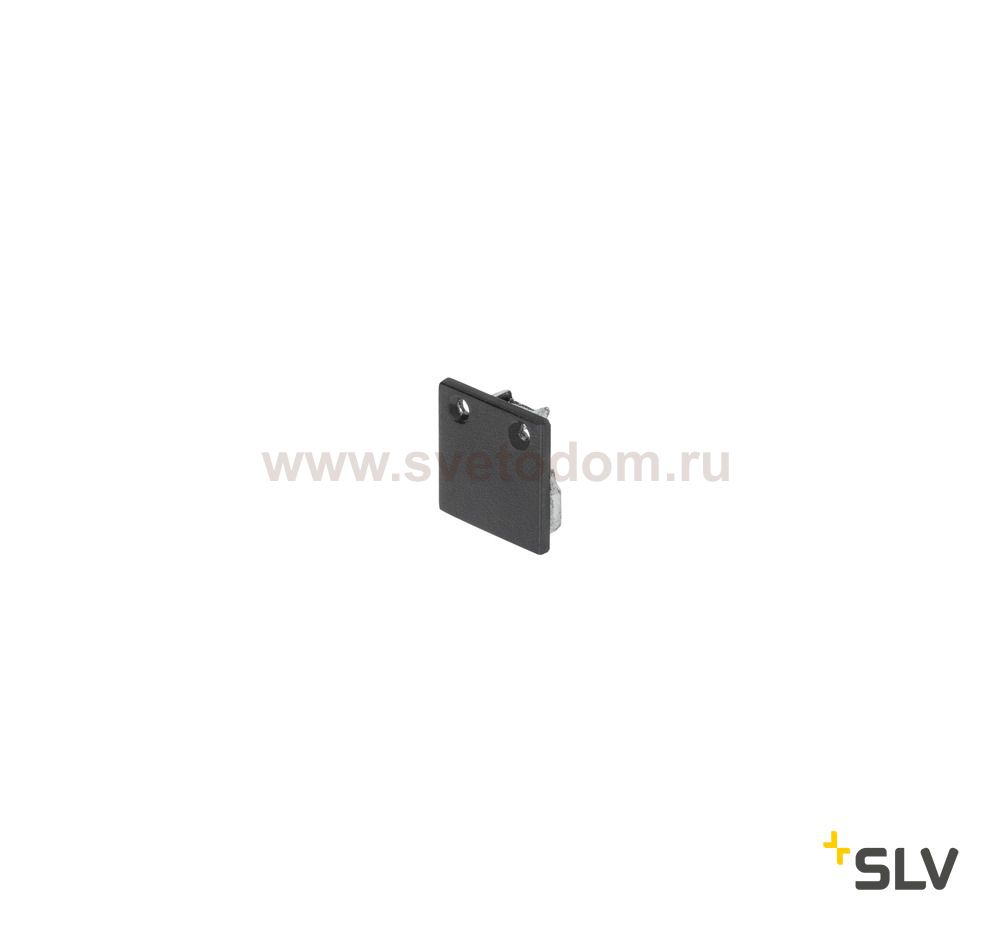 SLV 213450 GLENOS Endkappe f?r Profi- Profil 2020, schwarz, 2 St?ck