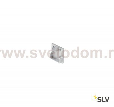 SLV 213454 GLENOS Endkappe f?r Profi- Profil 2020, silber, 2 St?ck