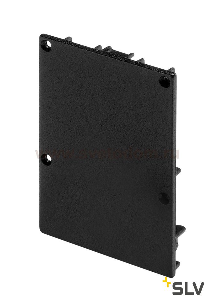 SLV 213480 GLENOS Endkappe f?r Profil 4970, mattschwarz, 2 St?ck